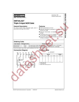 DM74ALS27MX datasheet  